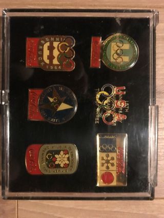 Coca Cola Olympic Pin Set 15th Anniversary Olympic Winter Games Set 2 Of 3 50’s