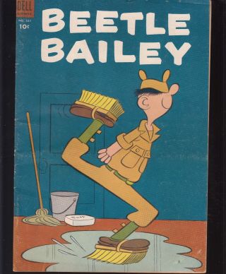 Four - Color 521 1953 Dell - Beetle Bailey Cartoon/ War By Mort Walker.  Fn -
