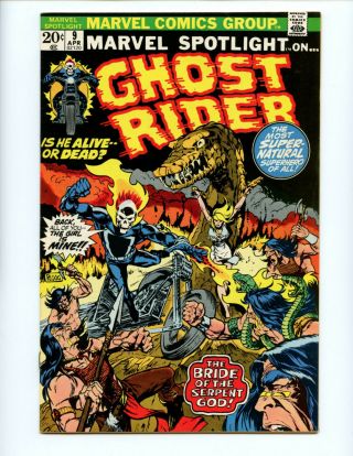 Marvel Spotlight 9 Early Ghost Rider In Vf/nm Bondage Cover
