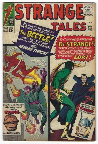 Strange Tales 123,  Marvel 1964,  Vg/fn,  First Beetle