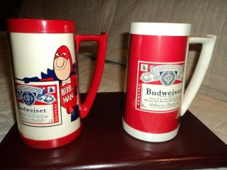 (2) Vintage Budweiser Thermal Mugs
