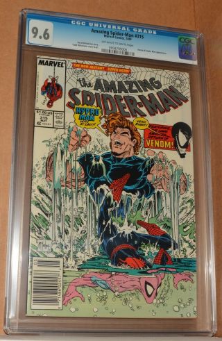 The Spider - Man (1963) 315 Cgc 9.  6 Mcfarlane Venom Hydro Man