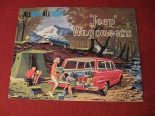 1963 Jeep Wagoneer Booklet Sales Brochure Old Vintage Willys