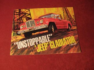 1965 Jeep Gladiator Truck Booklet Sales Brochure Old Vintage Willys