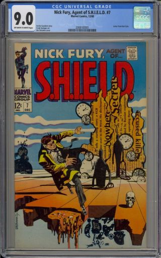 Nick Fury,  Agent Of S.  H.  I.  E.  L.  D.  7 - Cgc 9.  0 - Letter From Bob Gale - 2008183001
