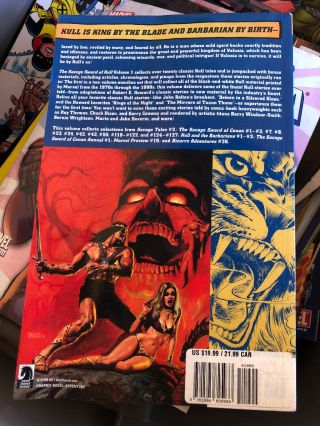 The Savage Sword of Kull Volume One Dark Horse Books Stan Lee 2