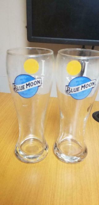 16 Oz Blue Moon I Love Ny Edition Rare Pilsner Ale Beer Glass Set Of 6