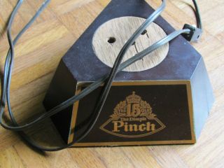 Vintage Dimple Pinch Whiskey Bar Display Bottle Light Stand Base,  Haig