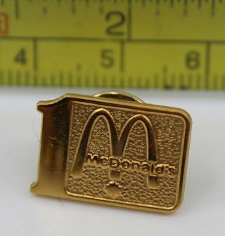 Mcdonalds 1 Year Metal Service Award Collectible Pinback Pin Button