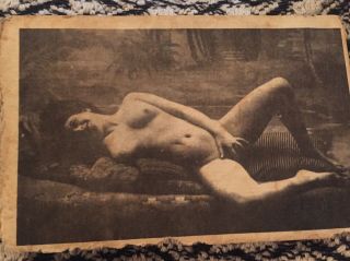 Vintage Erotic Post Card 1800 