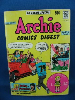 Archie Comics Digest 1 F First Issue 1973