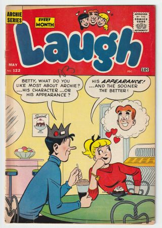 Laugh Comics 122 (1961 Archie) Harry Lucey Gga C/a; Katy Keene; Vg 4.  0