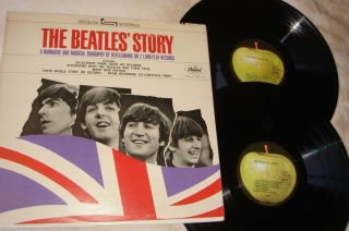 Beatles " The Beatles Story " Us Capitol Double Gatefold 12 " Lp,  Ex,