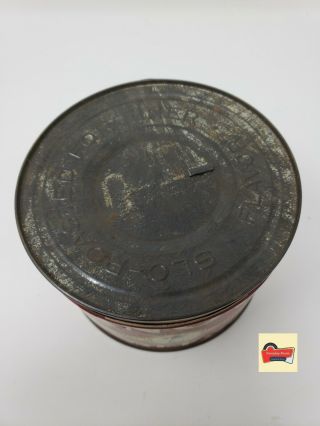 VERY RARE Vintage Antique Tin Can CANOVA BRAND COFFEE 1 lb KW w/lid 2
