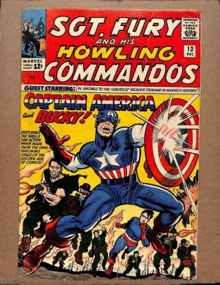 Sgt.  Fury And His Howling Commandos 13 - Captain America And Bucky Marvel