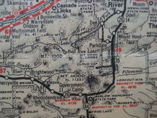 1932 TEXACO Road Map WASHINGTON OREGON Seattle Portland Spokane Tacoma 4