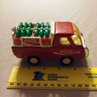 Vintage Buddy L Corp Coca Cola Truck With 2 Plastic Coke Bottle Crates