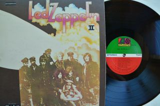 Led Zeppelin Ii Sd 8236 Atlantic Record Monarch Zepplin 2/two Vinyl Lp 1975 Vg,