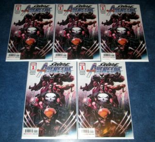 Savage Avengers 1 X5 Copies David Finch 1st Print Marvel Wolverine Conan Venom