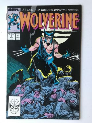 Wolverine 1 — Marvel 1988 — First Ongoing Series — Vf/nm Direct Edition