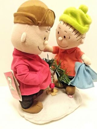 Nwt 2009 Gemmy Interactive Peanuts Charlie Brown And Linus Voice Recording