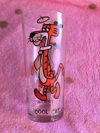 Cool Cat Pepsi Collector Glass 1973 Warner Bros Looney Toons