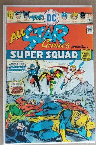 All Star Comics 58 Fine,  Dc 1976 - First Appearance Power Girl
