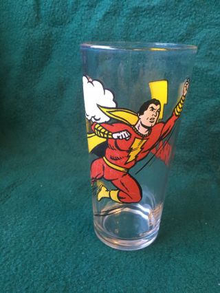 Superman Drinking Glass 1978 Dc Comics Shazam Pepsi Collector Series