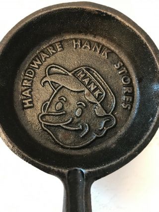 Vintage Collectible Hardware Hank Stores Mini Small Cast Iron Frying Pan Skillet 2