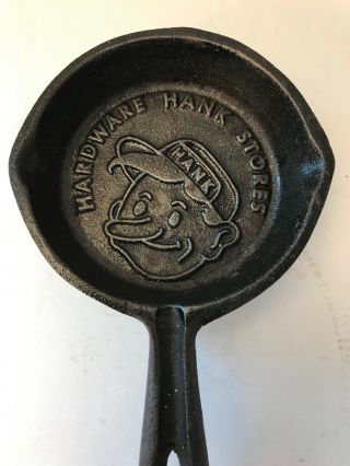 Vintage Collectible Hardware Hank Stores Mini Small Cast Iron Frying Pan Skillet 3