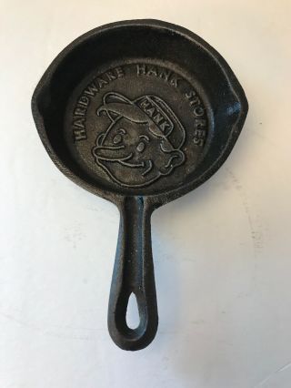 Vintage Collectible Hardware Hank Stores Mini Small Cast Iron Frying Pan Skillet 4