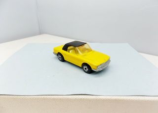 Matchbox Superfast Mercedes 350 Sl - Yellow - Blister Pull - Vintage No.  6