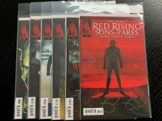 Red Rising: Sons Of Ares 1 - 6 Cover B Signed By Pierce Brown Comic Books
