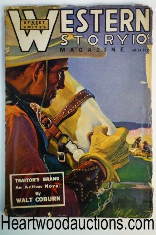 Western Story Jan 14,  1939 Pulp Walt Coburn