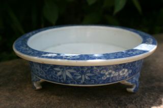 Antique Chinese Porcelain Blue And White Brush Wash Bowl