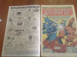 Marvel Comics Group Comic Book Fantastic Four 46 1st Black Bolt Kirby G 3.  0 2