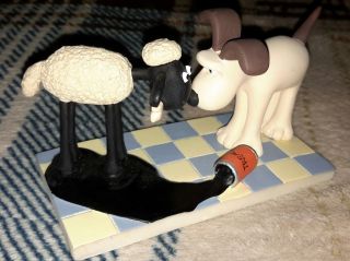Wallace And Gromit A Close Shave Shaun Sheep Treacle Mess Figurine Resin 2.  5
