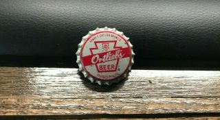 Vintage Ortlieb Beer - Brewing Pa Tax Pint Cork Bottle Cap Crown Phila Pa