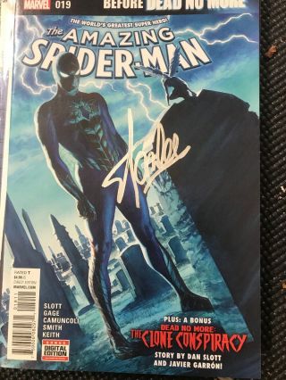 The Spiderman,  Before Dead No More 019/ Clone Conspiracy Signed Stan Lee