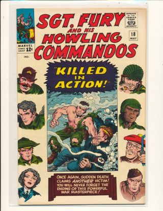 Sgt.  Fury & His Howling Commandos 18 Fine/vf Cond.