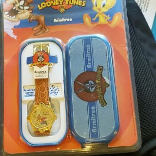 Armitron Looney Tunes Watch 1998 Package Musical