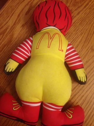Vintage McDonald ' s 1984 Ronald McDonald Stuffed Doll Toy 12 