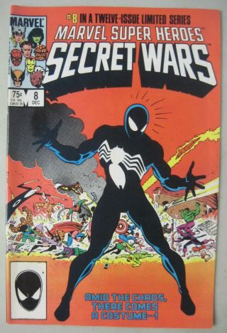 Marvel Heroes Secret Wars 8 Comics 1st Black Venom Spider - Man Costume