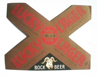 Irtp Lucky Lager Bock Beer Bottle Label,  General Brewing Co.  San Francisco,  Cal.