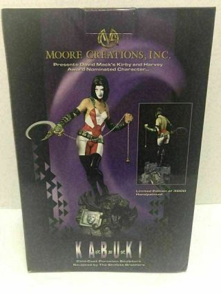 1998 Moore Creations Kabuki Cold Cast Porcelain Sculpture Limited 3000