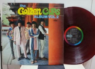 The Golden Cups / Album Vol.  2,  Rare Japan Orig.  1968 Lp Red Wax Pokora Psych Ex,