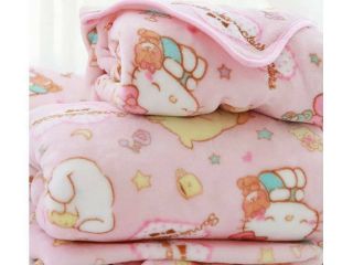 Sanrio My Melody Hello Kitty Pochacco Cinnamroll Fleece Blanket (19m X 2m)