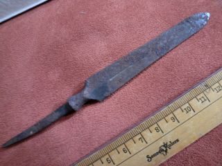 Japanese Edo Era Yari Spear Blade Relic Samurai Weapon Pole Arm