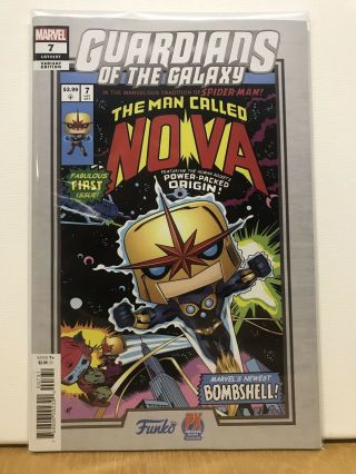 Guardians Of The Galaxy 7 Marvel Comics Mike Martin Funko Variant Px Nova Nm