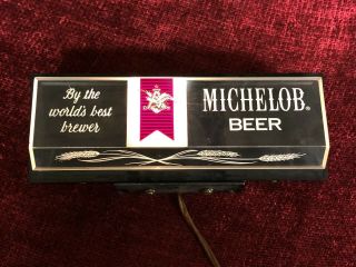 Vintage Michelob Beer Cash Register Lighted Sign Lamp Bar Tavern Liquor Store